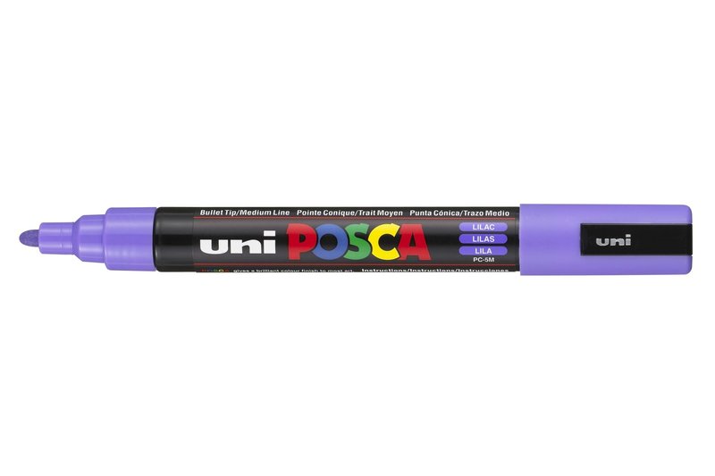 UNI-BALL POSCA MARQUEUR PC-5M Pointe moyenne Lilas