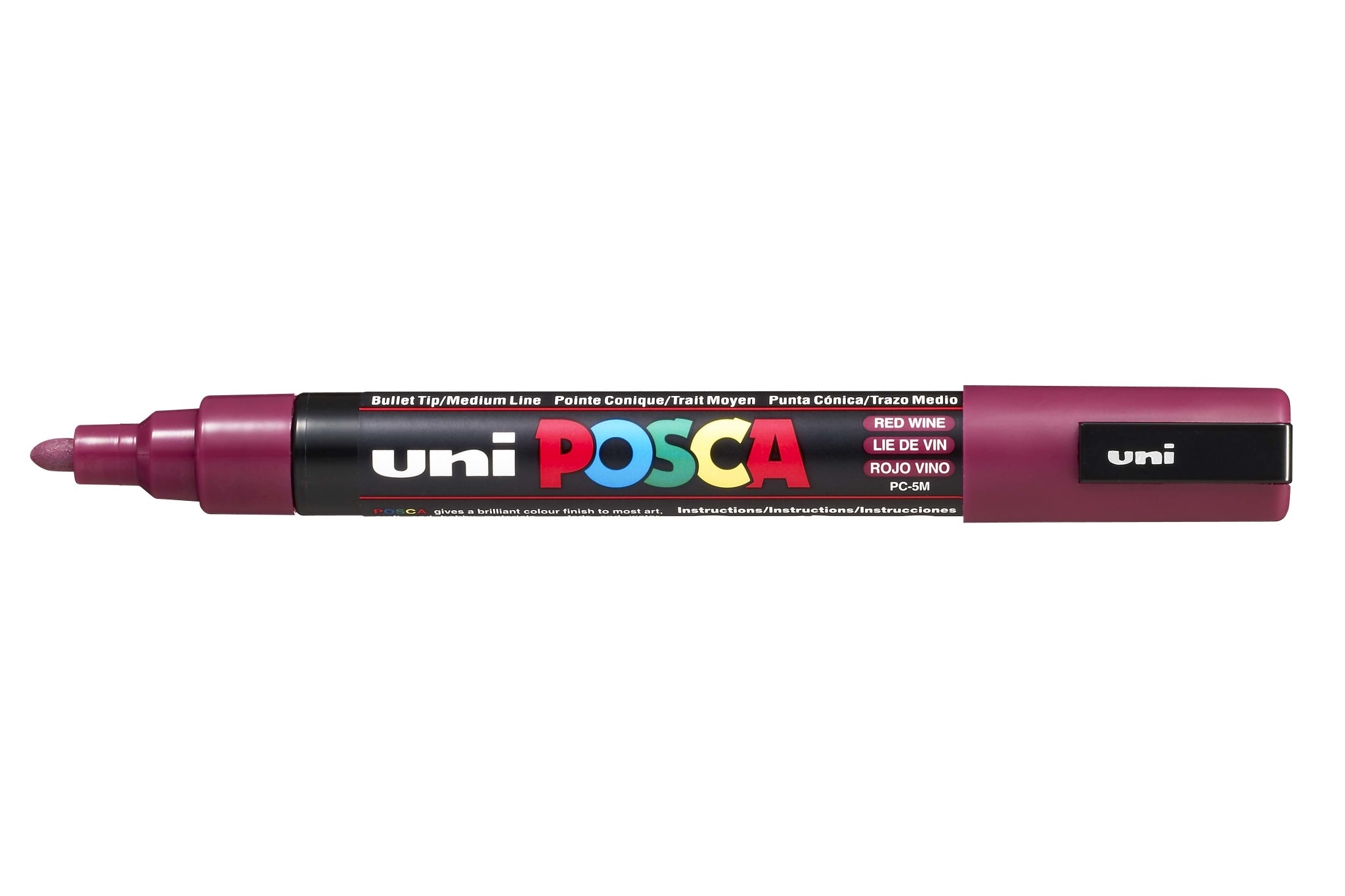 UNI-BALL Posca Marqueur pointe conique moyenne PC5M Lie de Vin