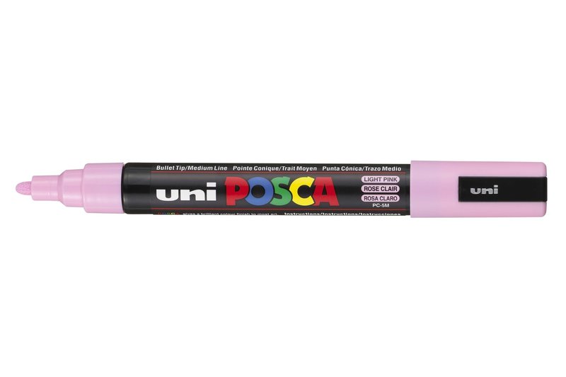 UNI-BALL POSCA MARQUEUR PC-5M Pointe moyenne Rose clair