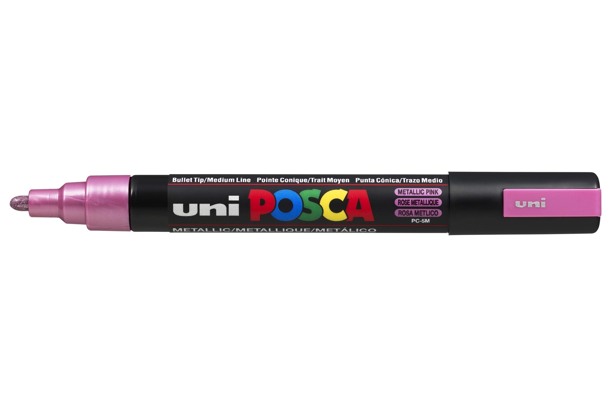 UNI-BALL Posca Marqueur pointe conique moyenne PC5M Rose Métal