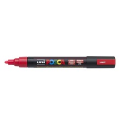 UNI-BALL Posca Marqueur pointe conique moyenne PC5M Rouge Fluo