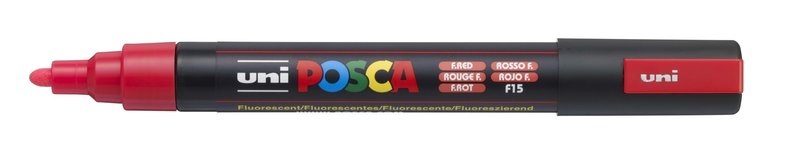 UNI-BALL Posca Marqueur pointe conique moyenne PC5M Rouge Fluo