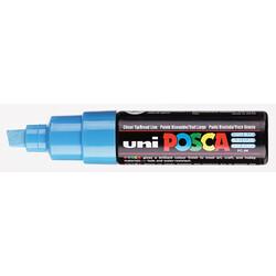 UNI-BALL Posca Marqueur pointe large biseautée PC8K Bleu Clair