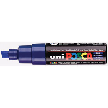 UNI-BALL POSCA MARQUEUR PC-8K Pointe large biseautée Bleu Foncé