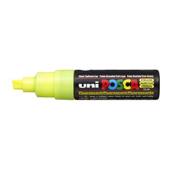 UNI-BALL POSCA MARQUEUR PC-8K Pointe large biseautée Jaune Fluo