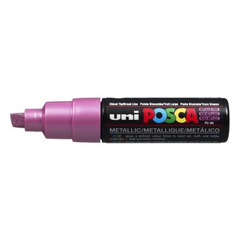 UNI-BALL Posca Marqueur pointe large biseautée PC8K Rose Métal