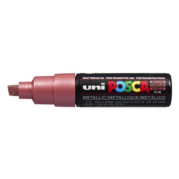 UNI-BALL Posca Marqueur pointe large biseautée PC8K Rouge Métal