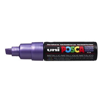 UNI-BALL Posca Marqueur pointe large biseautée PC8K Violet Métal