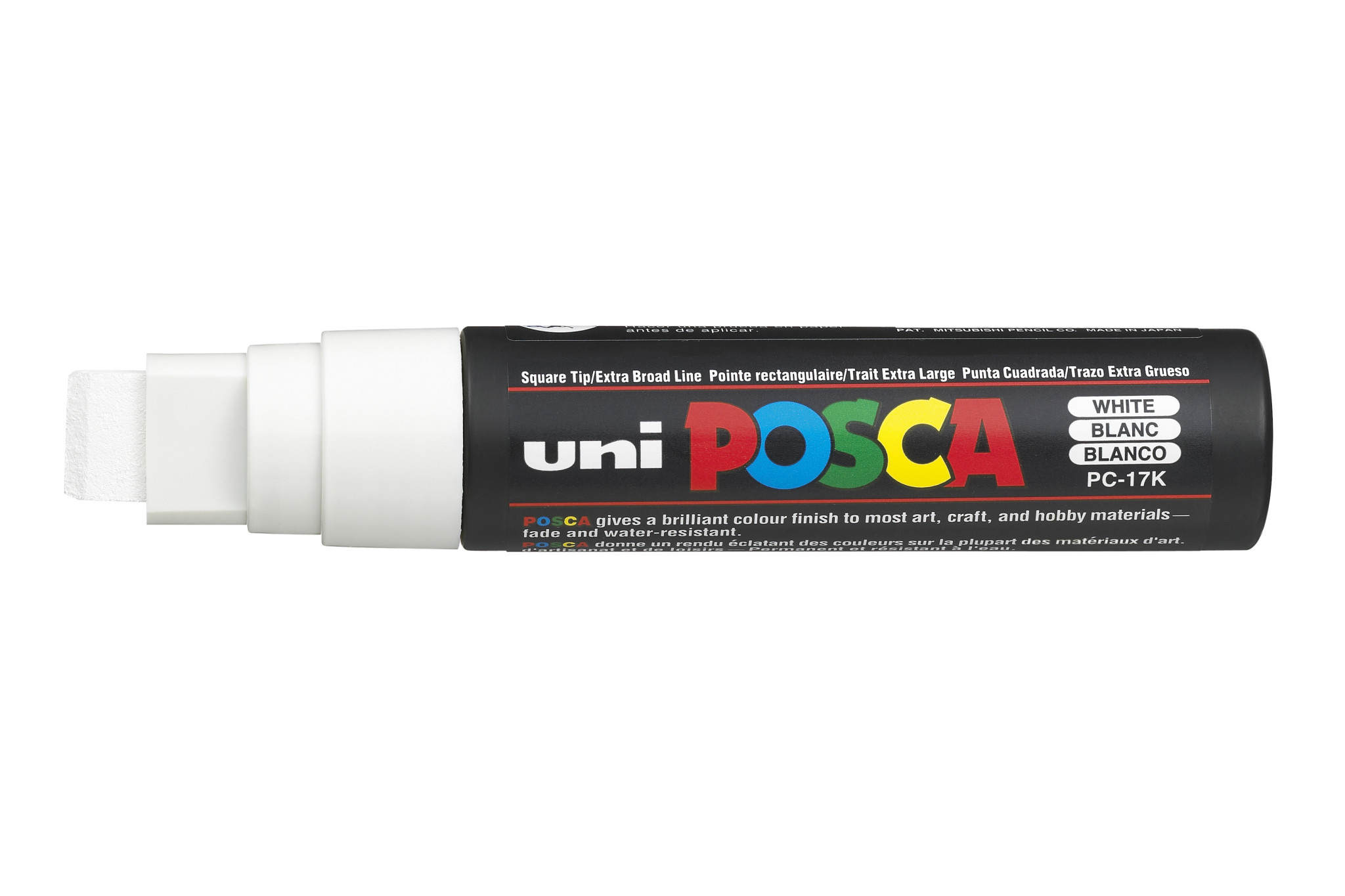 UNIBALL Marqueur peinture à l'eau, Blanc, pointe extra fine UNI POSCA PC1MC