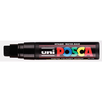 UNI-BALL Posca Marqueur pointe rectangulaire extra-large  PC17K Noir