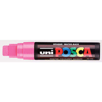 UNI-BALL Posca Marqueur pointe rectangulaire extra-large  PC17K Rose