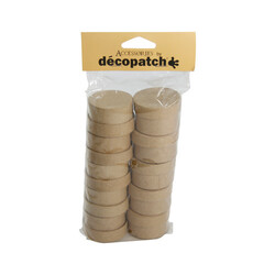 DECOPATCH Set 10 Petites Boîtes Rondes 3X15X30Cm