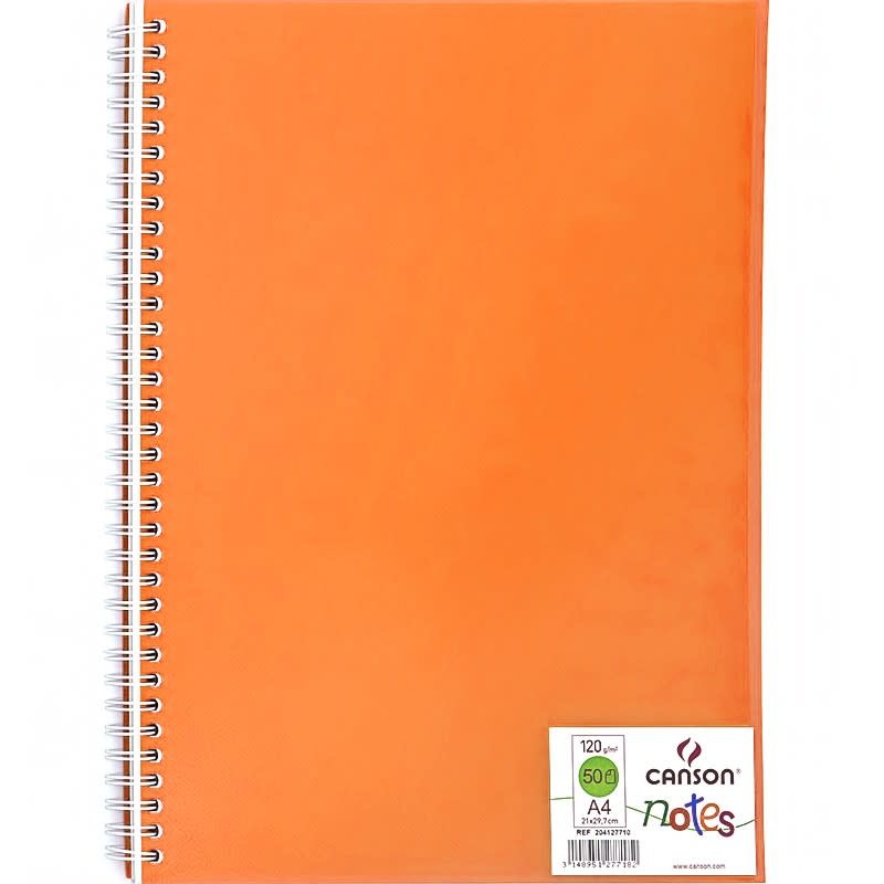 CAHIER SOUPLE A4 ORANGE FLUO, le typographe