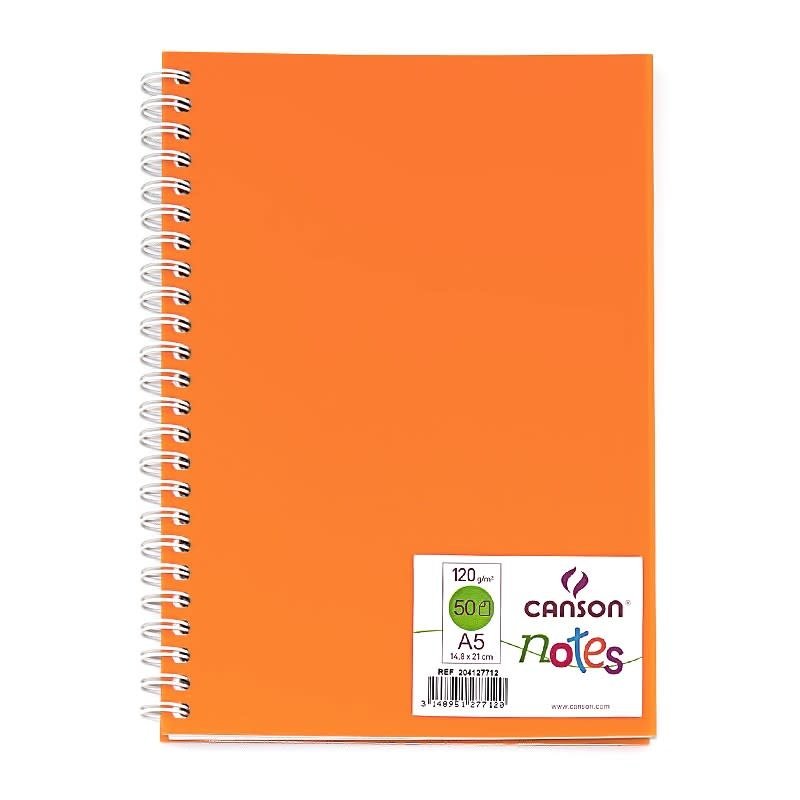 CANSON Carnet Spirale Notes 50Fl A5 120G Orange