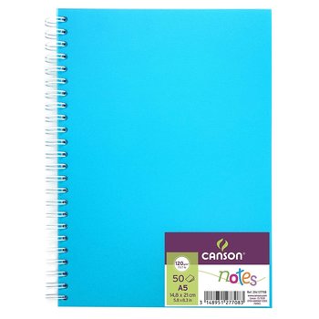CANSON Carnet Spirale Notes 50Fl A5 120G Bleu