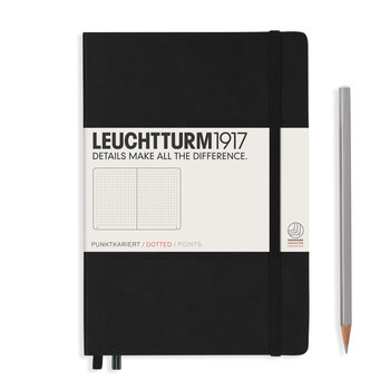 LEUCHTTURM 1917 Carnet de notes Couverture rigide Noir, Medium (A5), 251 p., pointillé