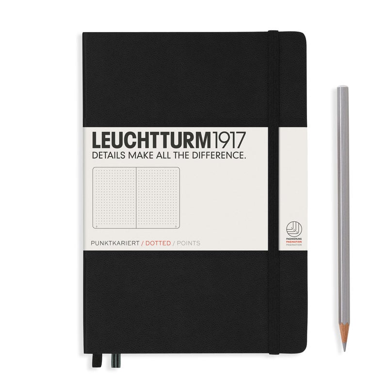 LEUCHTTURM 1917 Noir, Medium, 251 p., pointillé