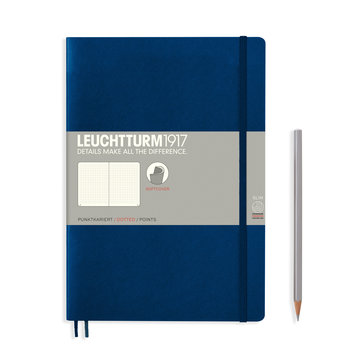 LEUCHTTURM 1917 Carnet de notes Couverture souple Composition Bleu Marine, (B5), 123 p., pointillé