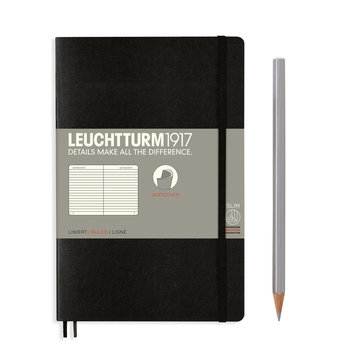 LEUCHTTURM 1917 Carnet de notes Couverture souple Paperback Noir, (B6+), 123 p., ligné