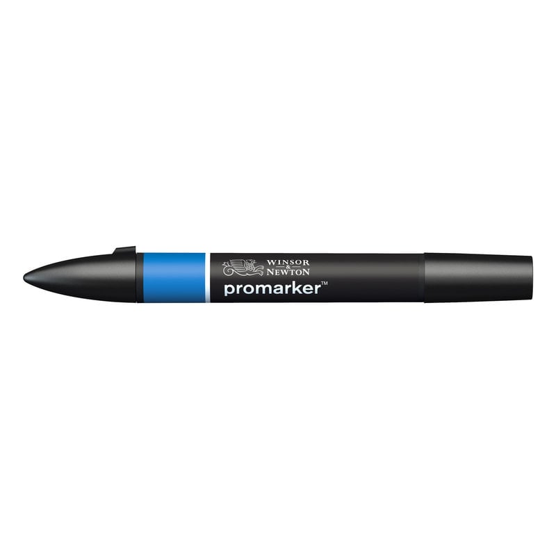 WINSOR & NEWTON PROMARKER W&N Marqueur double-pointe à base d'alcool Bleu franc (B555)