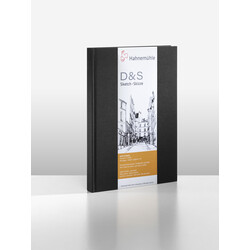 HAHNEMÜHLE Livre Croquis "D&S" noir,  140g/m², DIN A5 portrait, 80feuilles