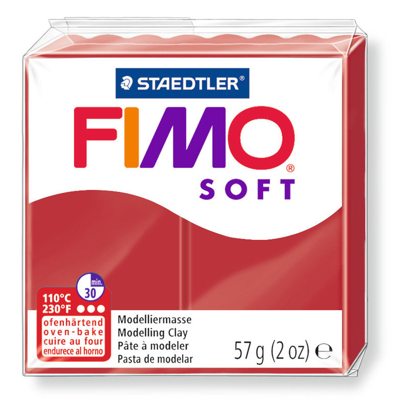 STAEDTLER Fimo Soft 57G Rouge Cerise / 8020-26