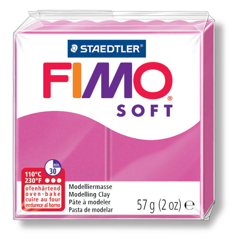 STAEDTLER Pâte FIMO SOFT - framboise - n°22 - 57g