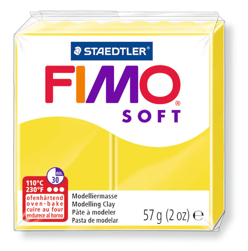 STAEDTLER Pâte FIMO SOFT - citron - n°10 - 57g