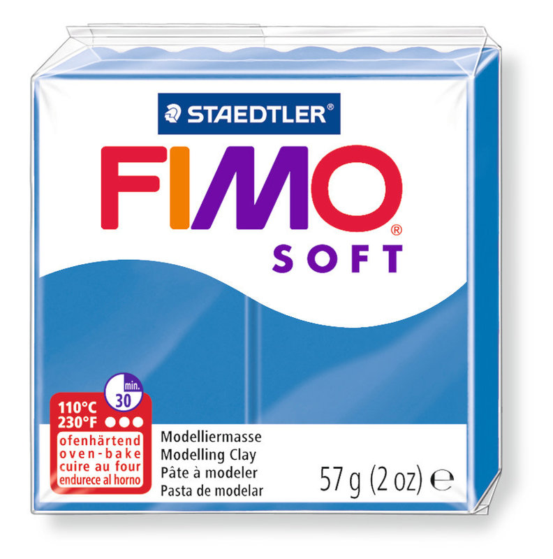 STAEDTLER Pâte FIMO SOFT - bleu pacifique - n°37 - 57g