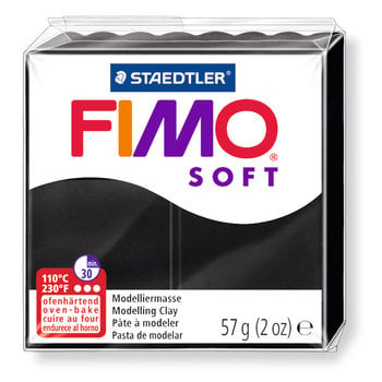 STAEDTLER Fimo Soft 57G Noir / 8020-9