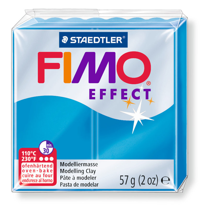 STAEDTLER Fimo Effect 57G Bleu Translucide / 8020-374