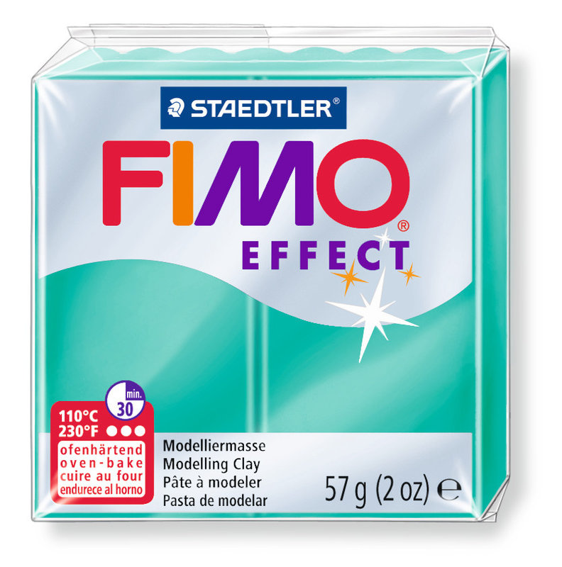 STAEDTLER Fimo Effect 57G Vert Translucide / 8020-504