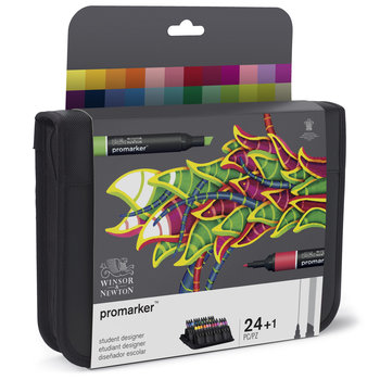 WINSOR & NEWTON Promarker set trousse x24 étudiant designer