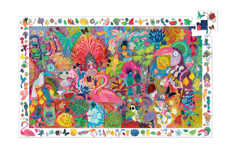 DJECO Puzzles Observation Carnaval De Rio - 200 Pcs