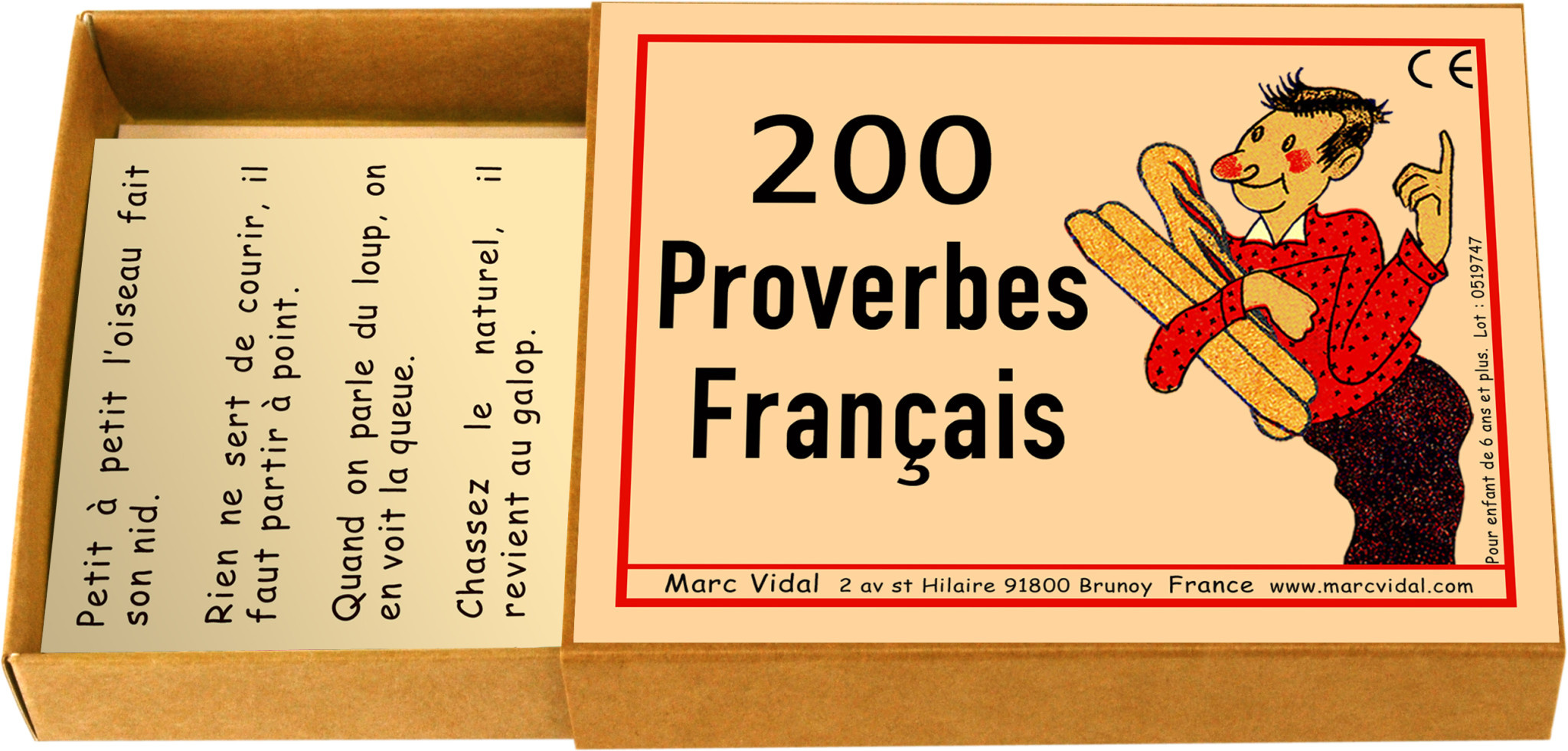 MARC VIDAL 200 Proverbes Français