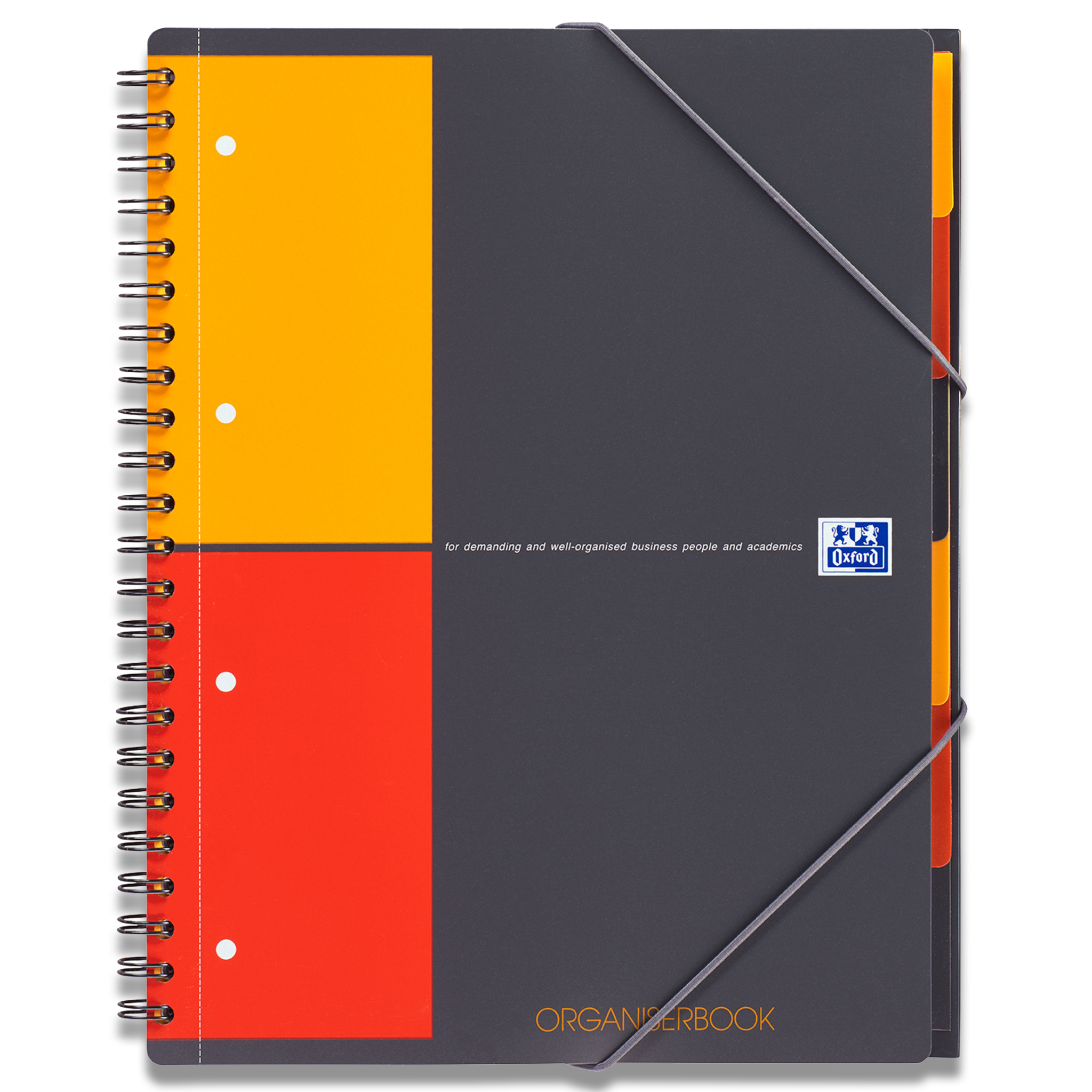 Cahier-Trieur spirale ORGANISERBOOK OXFORD International 160pages - ligné -  245x310mm