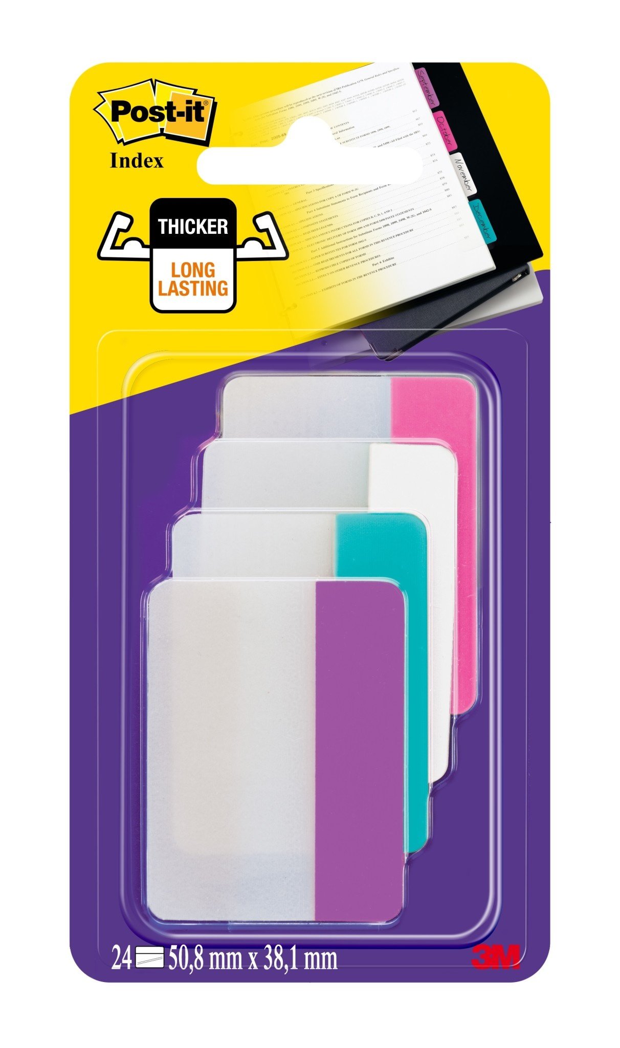 Post-it Super Sticky Notes, Couleurs Assorties, Pack de 24, 90 Feuilles par  Bloc, 76 mm