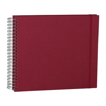 SEMIKOLON Album photos spiralé Maxi Mucho Bordeaux pages noires 34,5x30cm