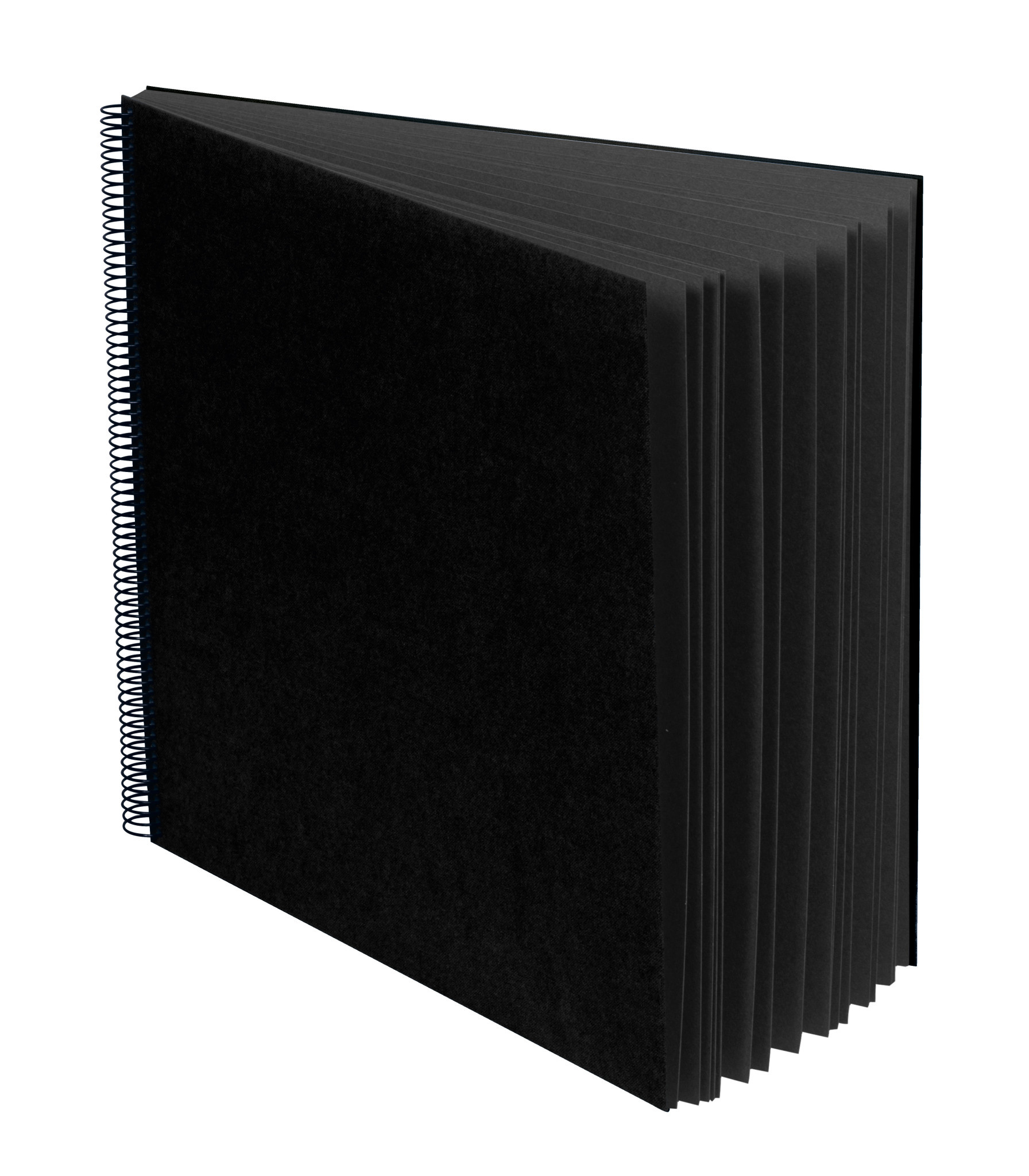 SEMIKOLON Album photos spiralé Economy Large Noir pages noires 34,5×33,2cm