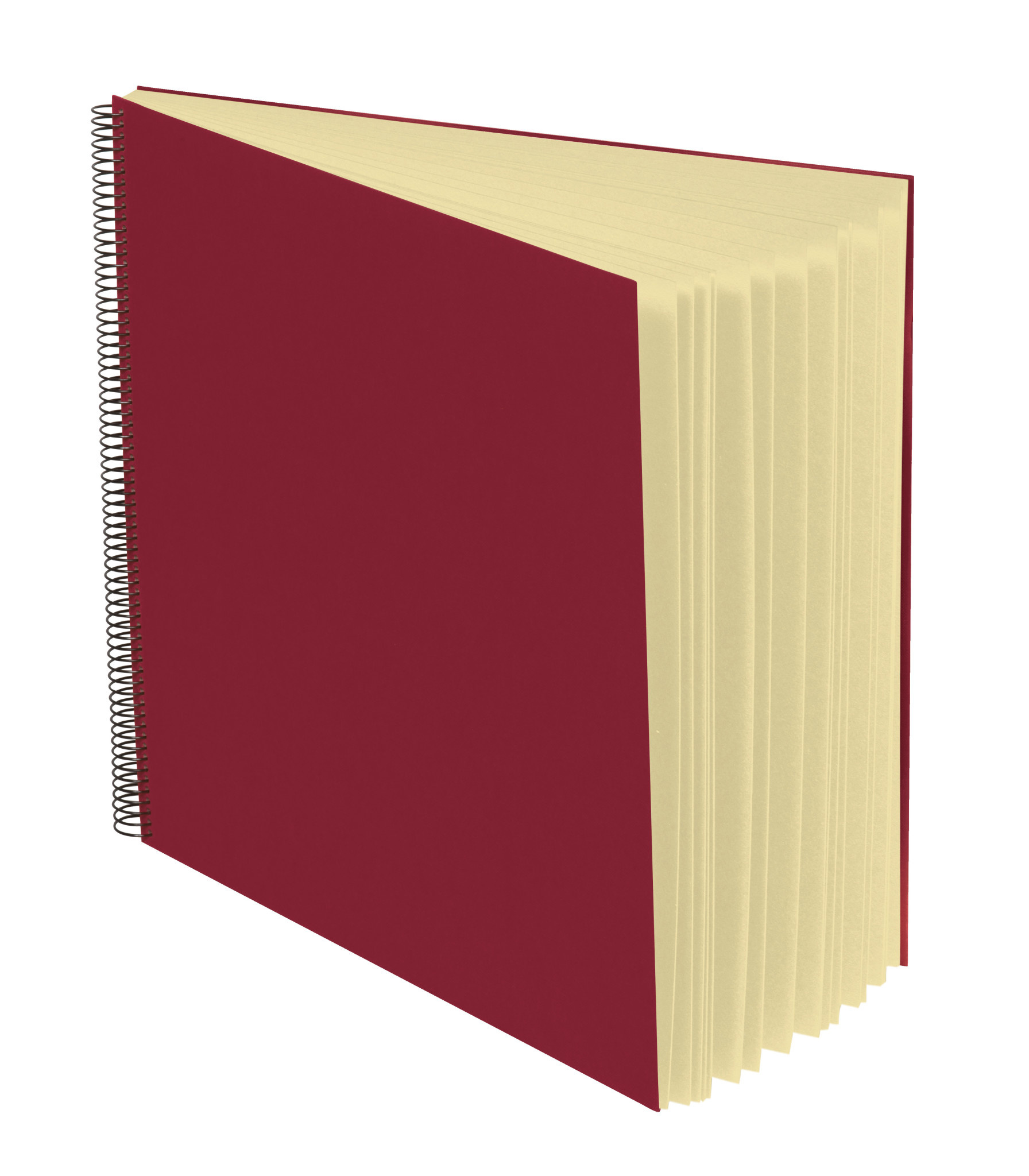 SEMIKOLON Album photos spiralé Economy Large Bordeaux pages crème 34,5x33,2cm