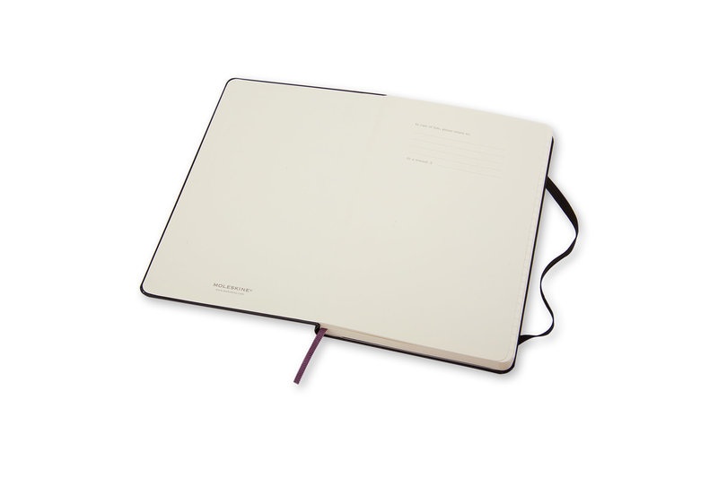 MOLESKINE Carnet Classique Grand Format Ligné Noir Couverture Rigide