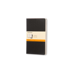MOLESKINE Set De 3 Cahiers Grand Format Ligné Noir