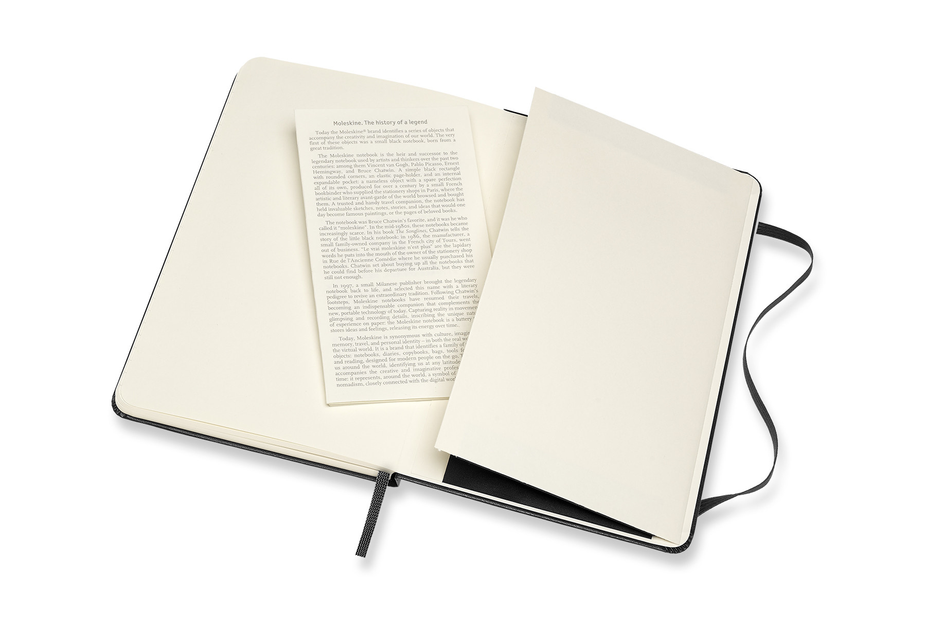 MOLESKINE Carnet Classique Format Moyen ligné Noir Couverture Rigide