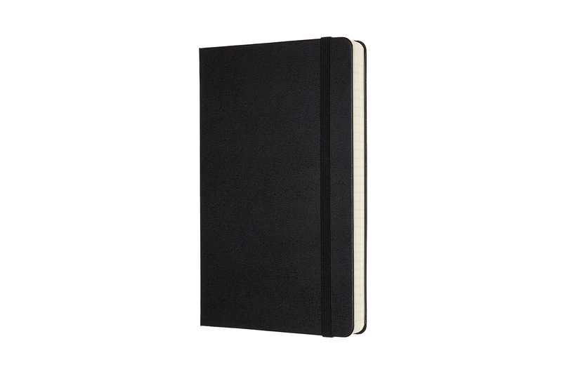 MOLESKINE Carnet classique augmenté grand format pages lignées Noir 13x21cm