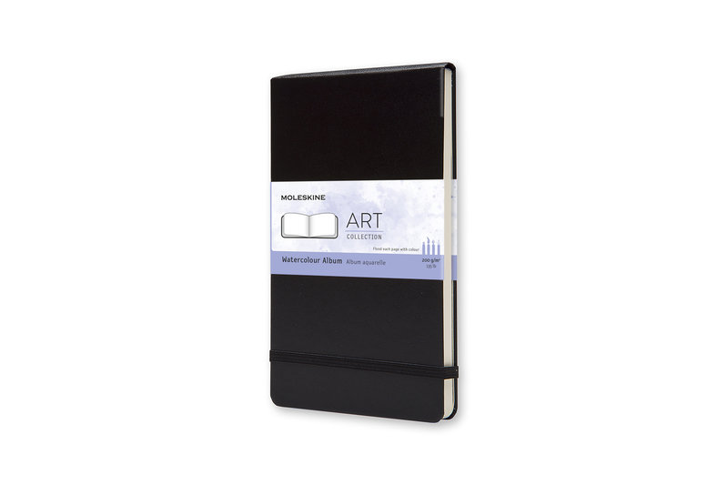 MOLESKINE Art Album Aquarelle Grand Format Noir 13x21cm 200 g/m²