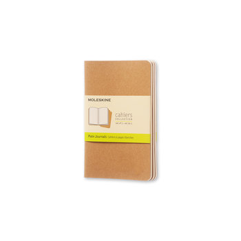 MOLESKINE Set De 3 Cahiers Format De Poche À Pages Blanches Marron Kraft