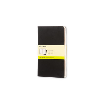 MOLESKINE Set 3 Cahiers  Grand Format À Pages Blanches Noir