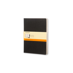 MOLESKINE Set De 3 Cahiers Très Grand Format Ligné Noir