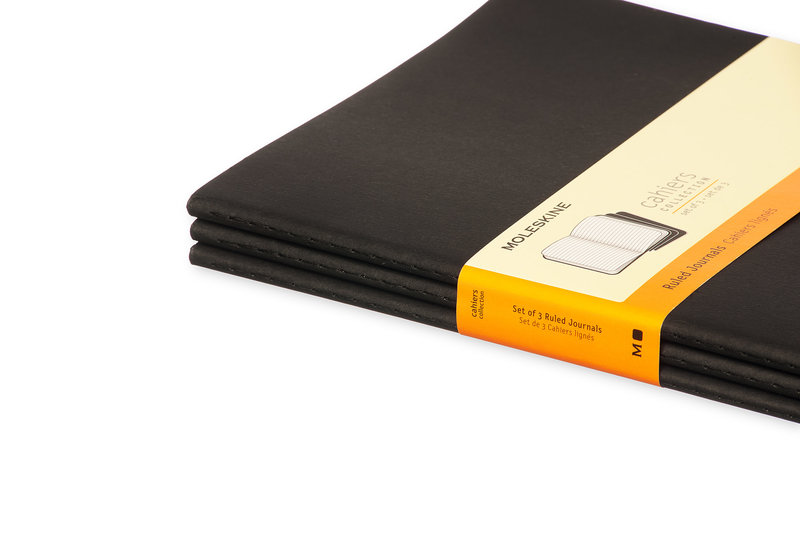 Lot de 3 cahiers Moleskine Noir