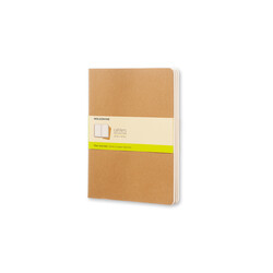 MOLESKINE Set De 3 Cahiers Très Grand Format À Pages Blanches Marron Kraft